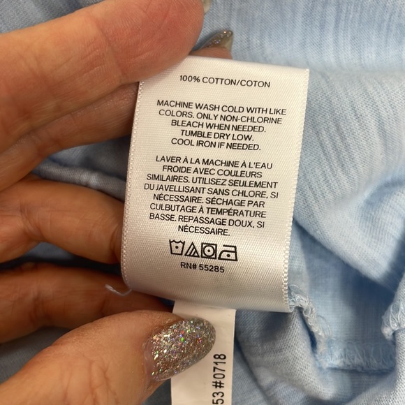 Express Mens Polo Shirt L Light Blue Short Sleeves 3-Button Closure 100% Cotton - Picture 14 of 16